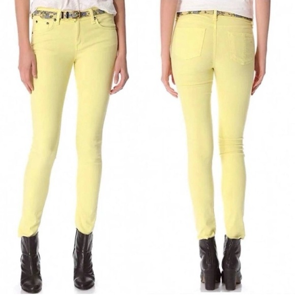 Rag & Bone Canary Yellow Jean - Picture 1 of 5